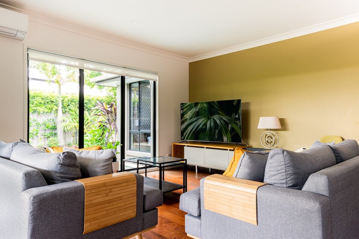 Family room with 65in TV - Unlimted WIFI