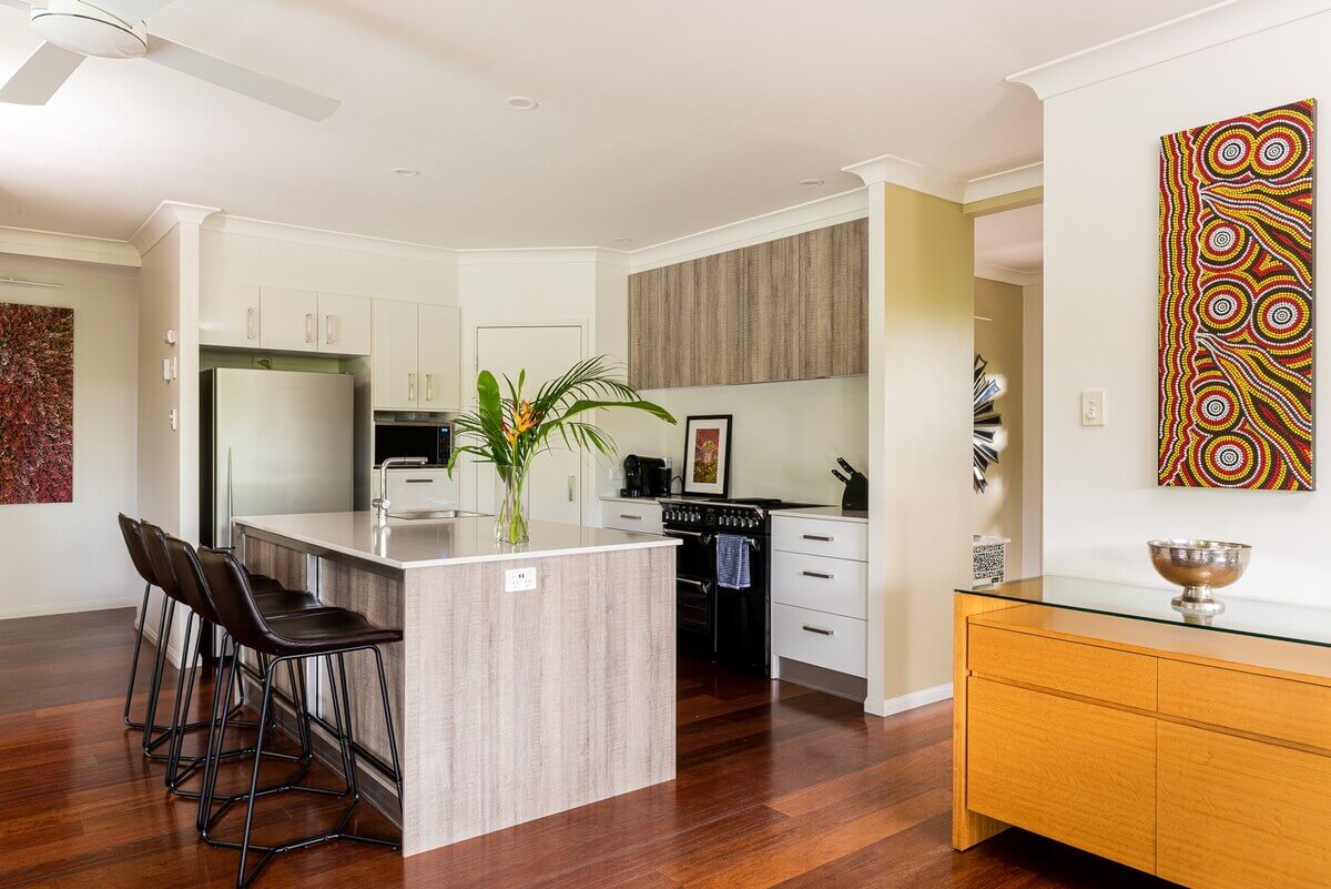Kitchen view from dining room