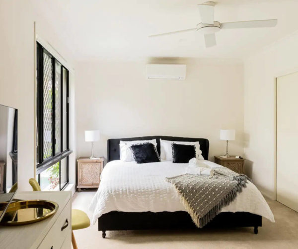 Master Bedroom with TV ensuite and airconditioning