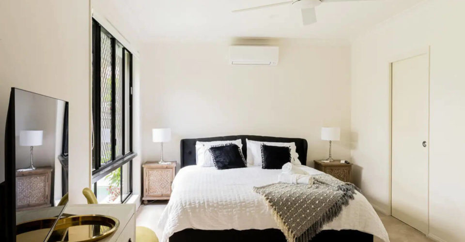 Master Bedroom with TV ensuite and airconditioning